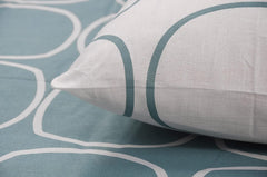 Cotton Double Bedsheet For Queen Size With 2 Pillow Covers - 88 X 96 Inches, Grey & White | Good For Guest Houses, & Daily Home Use