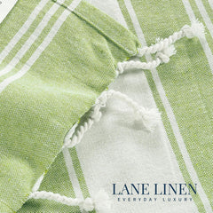Lane Linen Turkish Bath Towel 699 Gsm | Oversized Towel Lightweight Beach Essentials For Women, Large Pool Towel- Jade Lime (2 Pack)