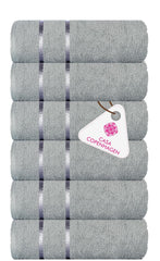 Casa Copenhagen Egyptian Cotton Ecstatic Hand Towel 740 Gsm (Grey Violet)- 6 Pcs