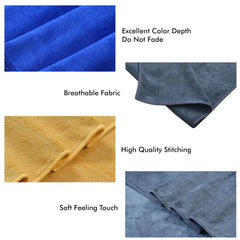 Yellow Weaves Super Soft Microfiber Hand Towels 400 Gsm | Gym & Workout Towels Set Of 3 (Multicolour)
