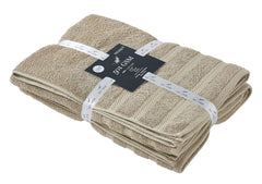 Senses By Riba Cotton Bath & Swim Towel 1000 Gsm | Ultra Soft, Super Absorbent Bath Sheet (Taupe) - Pack Of 2
