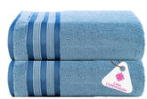 Casa Copenhagen Egyptian Cotton Exotic Hand Towel 400 Gsm (Zt Dusty Blue)- 2 Pcs