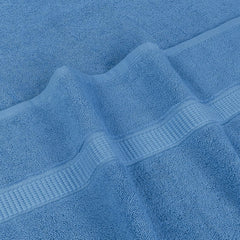 Rewop Microfiber Bath Towels 1200 Gsm | Large Size-Super Soft Coral Fleece Bathing Towel With Hook Quick Dry Super Absorbent-Bath Towel For Men & Women (Blue)- Pack Of 2