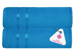 Casa Copenhagen Egyptian Cotton Exotic Hand Towel 400 Gsm (Hawain Ocean)- 2 Pcs