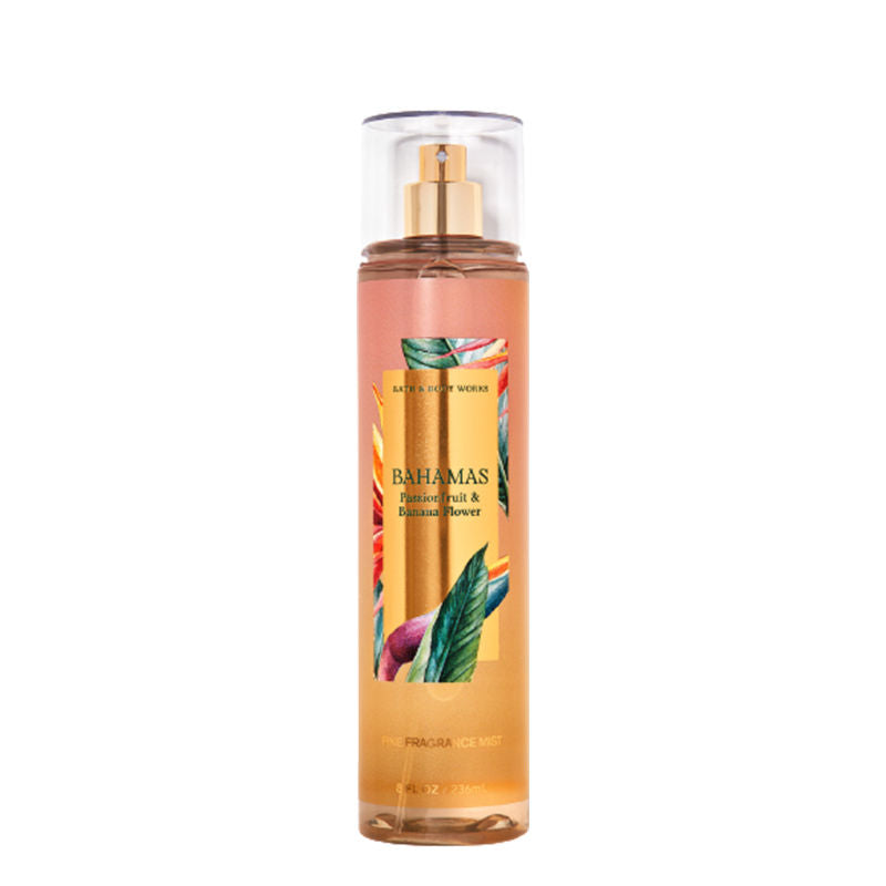BATH & BODY WORKS BAHAMAS PASSIONFRUIT & BANANA FLOWER FINE FRAGRANCE MIST 236ML 8 FL.OZ. BATH & BODY WORKS BAHAMAS PASSIONFRUIT & BANANA FLOWER FINE FRAGRANCE MIST 236ML 8 FL.OZ.