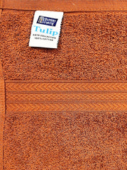 Bombay Dyeing Tulip Small Size Bath Towel 500 Gsm (Rust Brown)