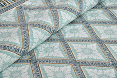 Printed Cotton King Size Bedsheet With 2 Pillow Cover - 90 X 108 Inches, Teal | Long Lasting Softness | Ideal For Regular Home Use | 144 Thread Count