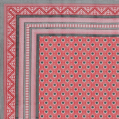 1 Queen Size Bedsheet For Double Bed With 2 Pillow Covers (90 X 108 Inches) Red & Black | Beautiful Printed Designs - Breathable 100% Cotton Bedsheet Comfortable