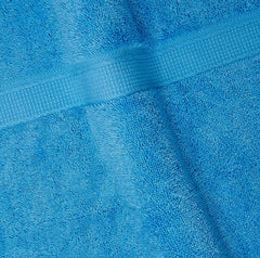 Bombay Dyeing Plain Santino 500 Gsm Cotton Hand Towel Set - Sky Blue (2 Piece)