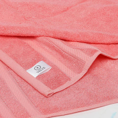 Velve Bamboo 100% Bamboo Bath Towel 600 Gsm | Ultra Soft, Super Absorbent, Antibacterial Bath Towel For Men & Women (Pink)