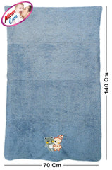Mom Care Cotton Microfibre Bath Towels 290 Gsm | Extra Soft Quick Dry Strong Water Absorbent Bathing Towel For Kids (Multicolor)- Pack Of 4