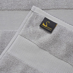 Senses By Riba Cotton Towel Bath, Hand & Wash 703 Gsm | All Cotton Zero Twist Premium Hotel & Spa Quality Highly Absorbent | Pack Of 6 (Alloy)