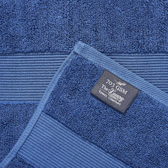 Senses By Riba Cotton Towel Bath, Hand & Wash 703 Gsm | All Cotton Zero Twist Premium Hotel & Spa Quality Highly Absorbent | Pack Of 6 (Navy)