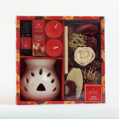 ENGLISH ROSE TEALIGHT CANDLES | AROMATHERAPHY DIFFUSER GIFT SET FOR DIWALI