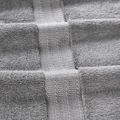 Senses By Riba 2 Bath + 2 Hand & 2 Wash Cloth Towel 1800 Gsm | All Cotton Premium Hotel & Spa Quality, Highly Absorbent Towel (Charcoal Grey) - 6 Piece