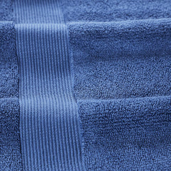 Senses By Riba Cotton Towel Bath, Hand & Wash 703 Gsm | All Cotton Zero Twist Premium Hotel & Spa Quality Highly Absorbent | Pack Of 6 (Navy)