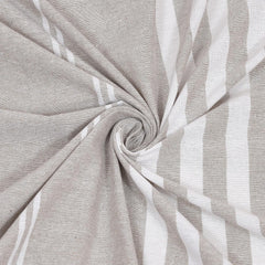 100% Cotton Double Bedsheet With Two Pillow Cover - Queen Size 90 X 100 Inches, Cream & White | Handloom Cotton Bedsheets For Double Bed | All Season Comfort
