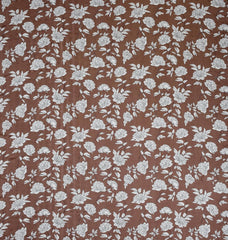 Printed Double Bedsheet With 2 Matching Pillow Covers - 72 X 78 X 10 Inches, Brown | All Around Elastic Fitted King Size Bedsheets | Ideal For Home, Hotel, Bedroom