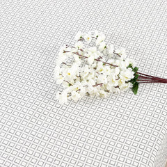 Handloom Cotton Single Bedsheet Without Pillow Covers | 60 X 90 Inches, White | Ideal For Diwali Decoration, Festive Gifting