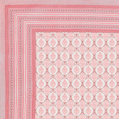 1 Queen Size Bedsheet For Double Bed With 2 Pillow Covers (90 X 108 Inches) White & Pink | Beautiful Printed Designs - Breathable 100% Cotton Bedsheet Comfortable