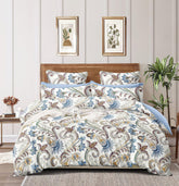1 King Size Elastic Fitted Bedsheet With 2 Pillow Cover & Comforter - 90 X 100 Inches, Multicolor | Ideal For Hotel, Guest House, Home Bedsheet