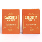 Calcutta Chai Co Instant Tea Premix Masala Chai - Pack Of 2 X 210gm, 7.4 Ounce Each, 30 Sachets | Premixed With Milk Solids & Sugar - Just Add Hot Water | Added Natural Spices - High Caffeine