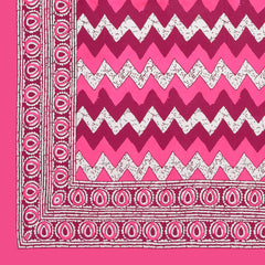 Rajasthani Jaipuri Bedsheets For Double Bed King Size With 2 Pillow Cover - 90 X 100 Inches, Pink | Skin Friendly Fabric With Vibrant Colors