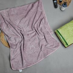 Midastra Microfiber Bath Towel 500 Gsm | Ultra Soft, Quick Dry, Lint-Free & Absorbent | Luxury Spa Feel Bath Towel (Purple)