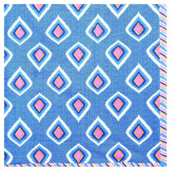 Cotton Double Bedsheet For King Size With Two Matching Pillow Covers - 90 X 100 Inches, Blue & Pink | Super Soft Breathable & Wrinkle Free