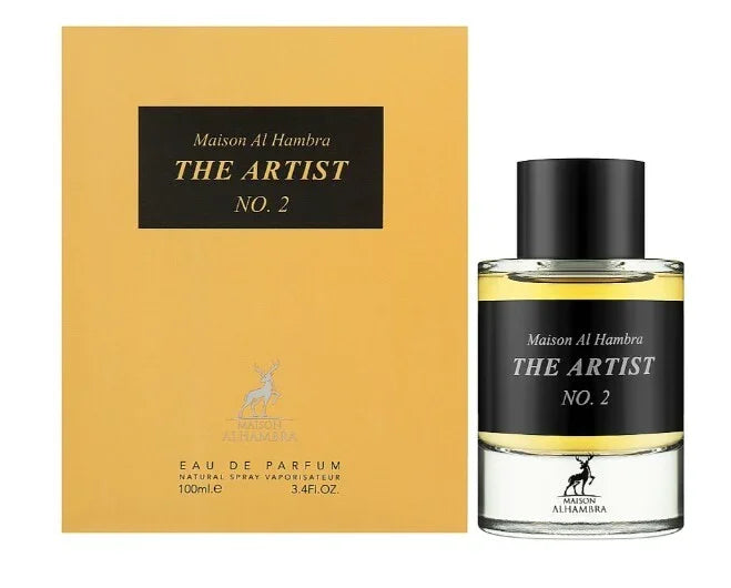 THE ARTIST NO. 2 BY MAISON ALHAMBRA EAU DE PARFUM 100ML 3.4 FL.OZ. UNISEX FRAGRANCE THE ARTIST NO. 2 BY MAISON ALHAMBRA EAU DE PARFUM 100ML 3.4 FL.OZ. UNISEX FRAGRANCE