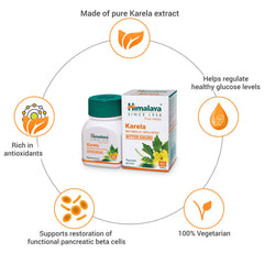 Himalaya Wellness Pure Herbs Karela Metabolic Wellness Tablets, Helps In Improving Digestive Process | 60 Tablets (Pack of 2)