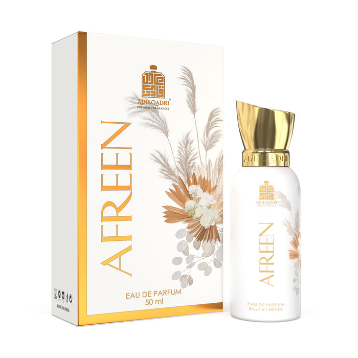 ADILQADRI AFREEN PERFUME | FLORAL FRAGRANCE | 50ML 1.6 FL.OZ. | LONG LASTING FLOWERY SCENT FOR WOMEN | EAU DE PARFUM ADILQADRI AFREEN PERFUME | FLORAL FRAGRANCE | 50ML 1.6 FL.OZ. | LONG LASTING FLOWERY SCENT FOR WOMEN | EAU DE PARFUM