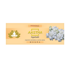 Patanjali Aastha Agarbatti Mogra, With Exquisite, Soothing & Long Lasting Aroma | 25gm