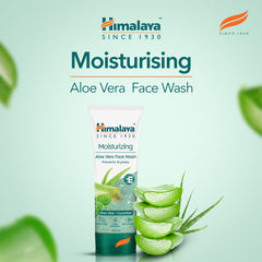 Himalaya Moisturizing Aloe Vera Face Wash, With Natural Vitamin E & Plant-Based Skin Conditioners | 100ml