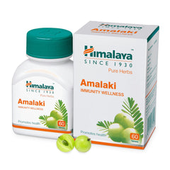 Himalaya Amalaki Immunity Wellness Tablets, Helps Boost Immunity By Building The Body's Natural Defense System To Fight Infections | 60 Tablets (Pack Of 5)