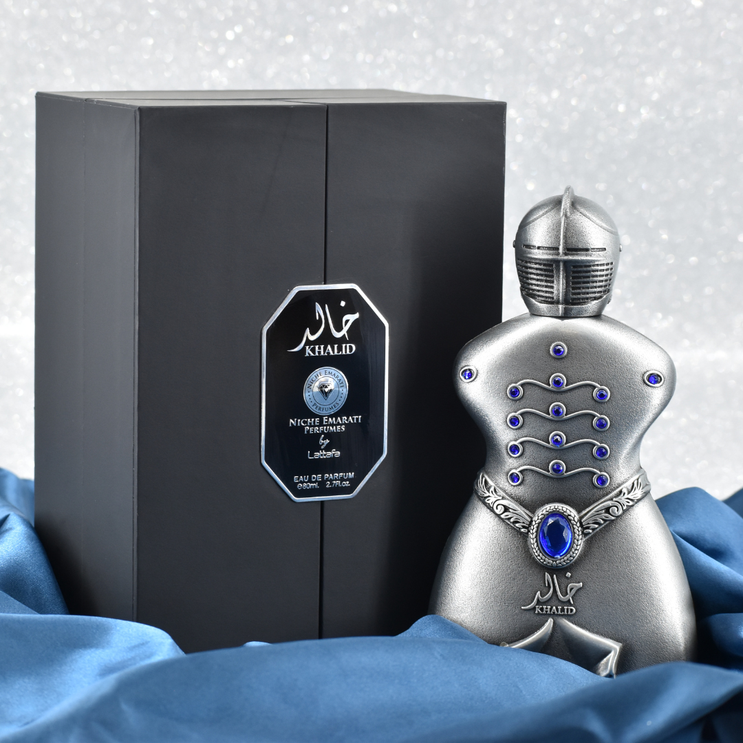 NICHE EMARATI KHALID BY LATTAFA EAU DE PARFUM 80ML 2.7 FL.OZ. FOR MEN & WOMEN NICHE EMARATI KHALID BY LATTAFA EAU DE PARFUM 80ML 2.7 FL.OZ. FOR MEN & WOMEN