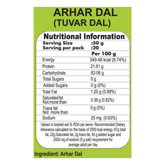 Patanjali Unpolished Arhar Dal (Tuvar Dal) 1kg