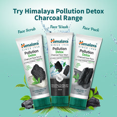 Himalaya Pollution Detox Charcoal Face Pack, Helps Absorb Impurities & Excess Oil Caused By Pollution | 50gm