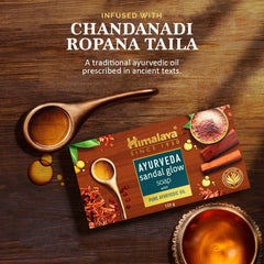 Himalaya Ayurveda Sandal Glow Soap, Enriched With Natural Sandalwood Oil | 125gm