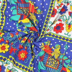 Cotton Double Bedsheet For King Size With Two Matching Pillow Covers - 90 X 100 Inches, Multicolor | Super Soft Breathable & Wrinkle Free