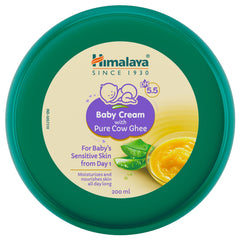 Himalaya Baby Cream With Pure Cow Ghee, Moisturizes And Nourishes Skin All Day Long | 200ml