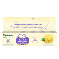 Himalaya Baby Rash Relief Cream With Pure Cow Ghee, Helps Heal & Prevent Diaper Rashes | 20gm