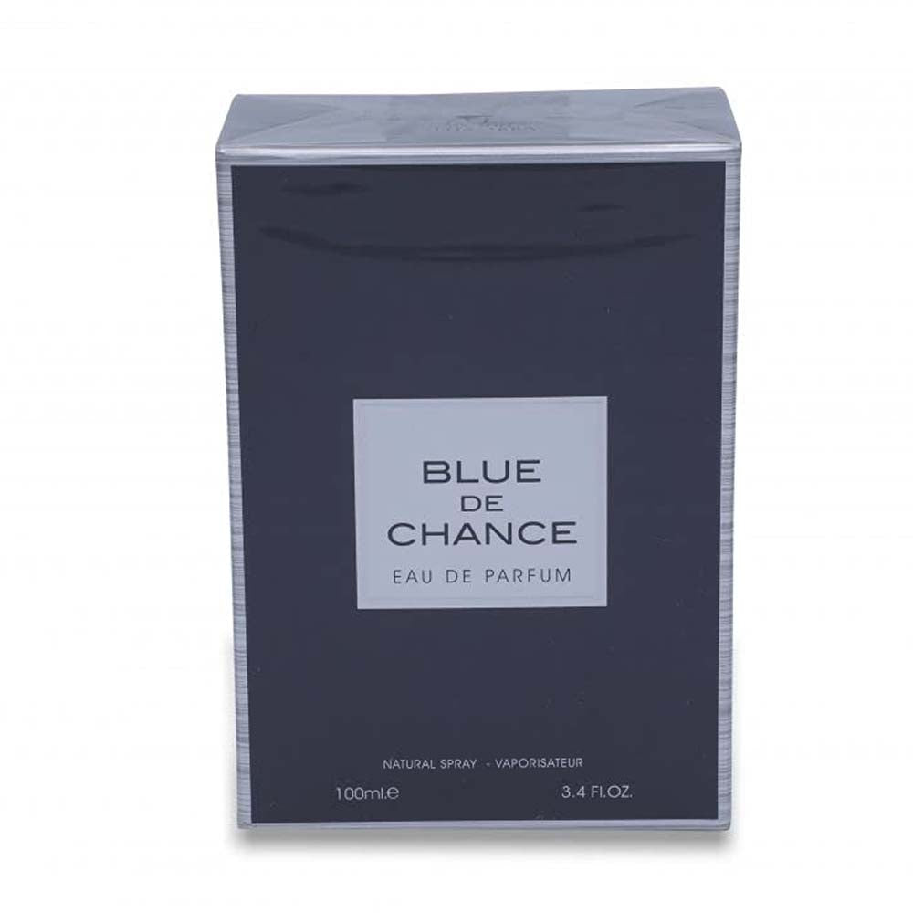 BLUE DE CHANCE BY MAISON ALHAMBRA EAU DE PARFUM 100ML 3.4 FL.OZ. UNISEX FRAGRANCE BLUE DE CHANCE BY MAISON ALHAMBRA EAU DE PARFUM 100ML 3.4 FL.OZ. UNISEX FRAGRANCE
