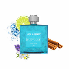 John Phillips Bon Voyage Eau De Parfum 100ml 3.4 Fl.oz. Skin Friendly & Long Lasting Perfume | Men Fragrance For Morning , Gym,travel & Date