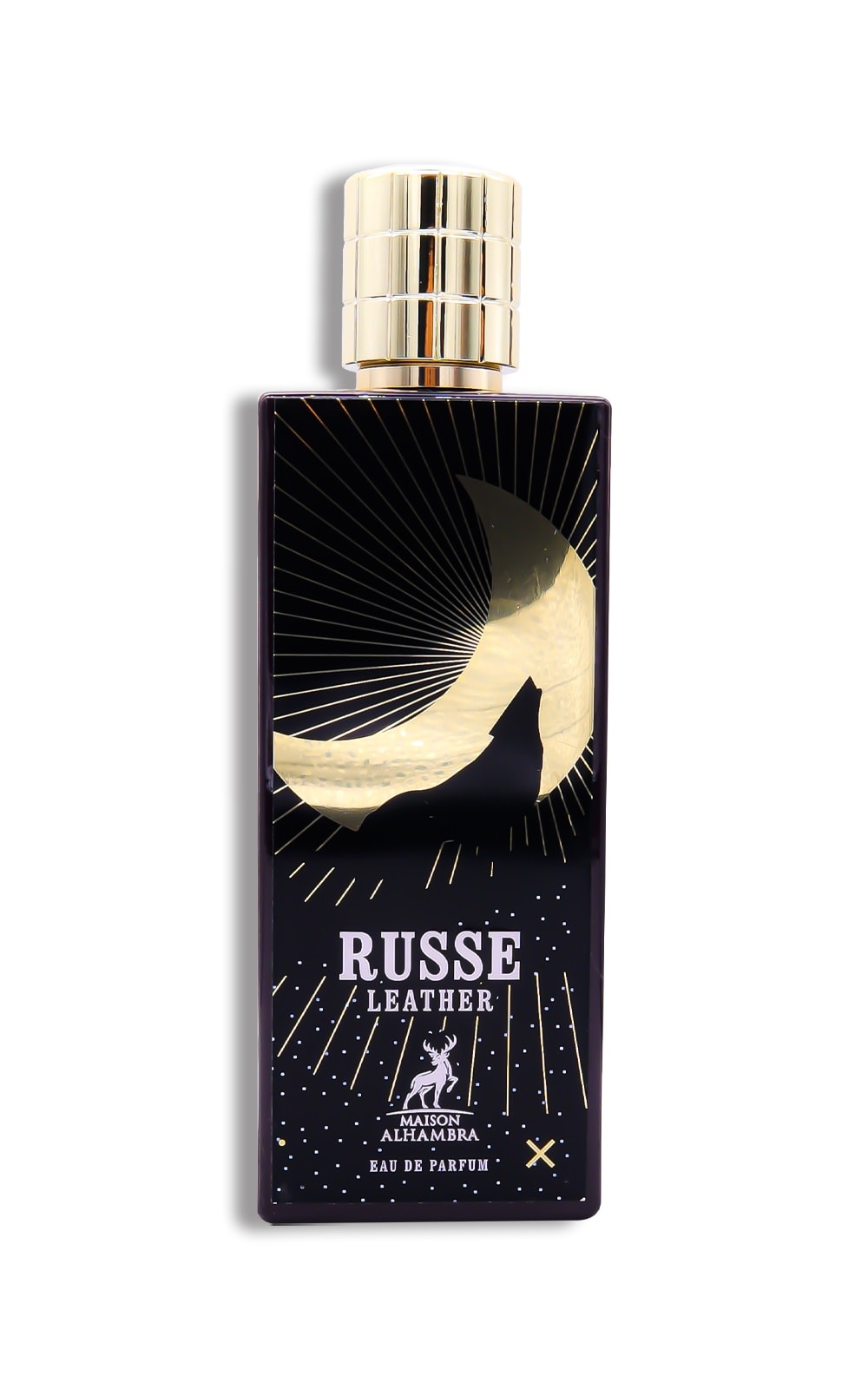 RUSSE LEATHER BY MAISON ALHAMBRA EAU DE PARFUM FOR MEN & WOMEN 80ML 2.7 FL.OZ. RUSSE LEATHER BY MAISON ALHAMBRA EAU DE PARFUM FOR MEN & WOMEN 80ML 2.7 FL.OZ.