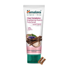 Himalaya Clear Complexion Brightening Mulethi Face Scrub, Removes Blackheads & Deep-Rooted Impurities | 100gm