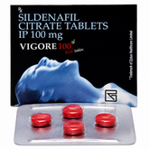 VIGORE 100 Red Tablets ā Sildenafil Citrate Tablets IP 100 mg (Pack of 100*4 Tab)