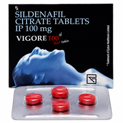 VIGORE 100 Red Tablets – Sildenafil Citrate Tablets IP 100 mg ( Worldwide Shipping )