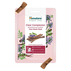 Himalaya Clear Complexion Brightening Mulethi Face Sheet Mask | 30gm