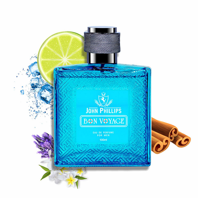 John Phillips  Bon Voyage & X-force Eau De Perfume 100ml 3.4 Fl.oz. each Pack Of 2 | For Unisex John Phillips  Bon Voyage & X-force Eau De Perfume 100ml 3.4 Fl.oz. each Pack Of 2 | For Unisex